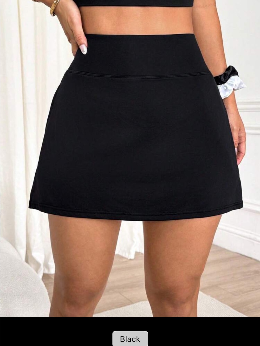 Black Athletic Skirt
